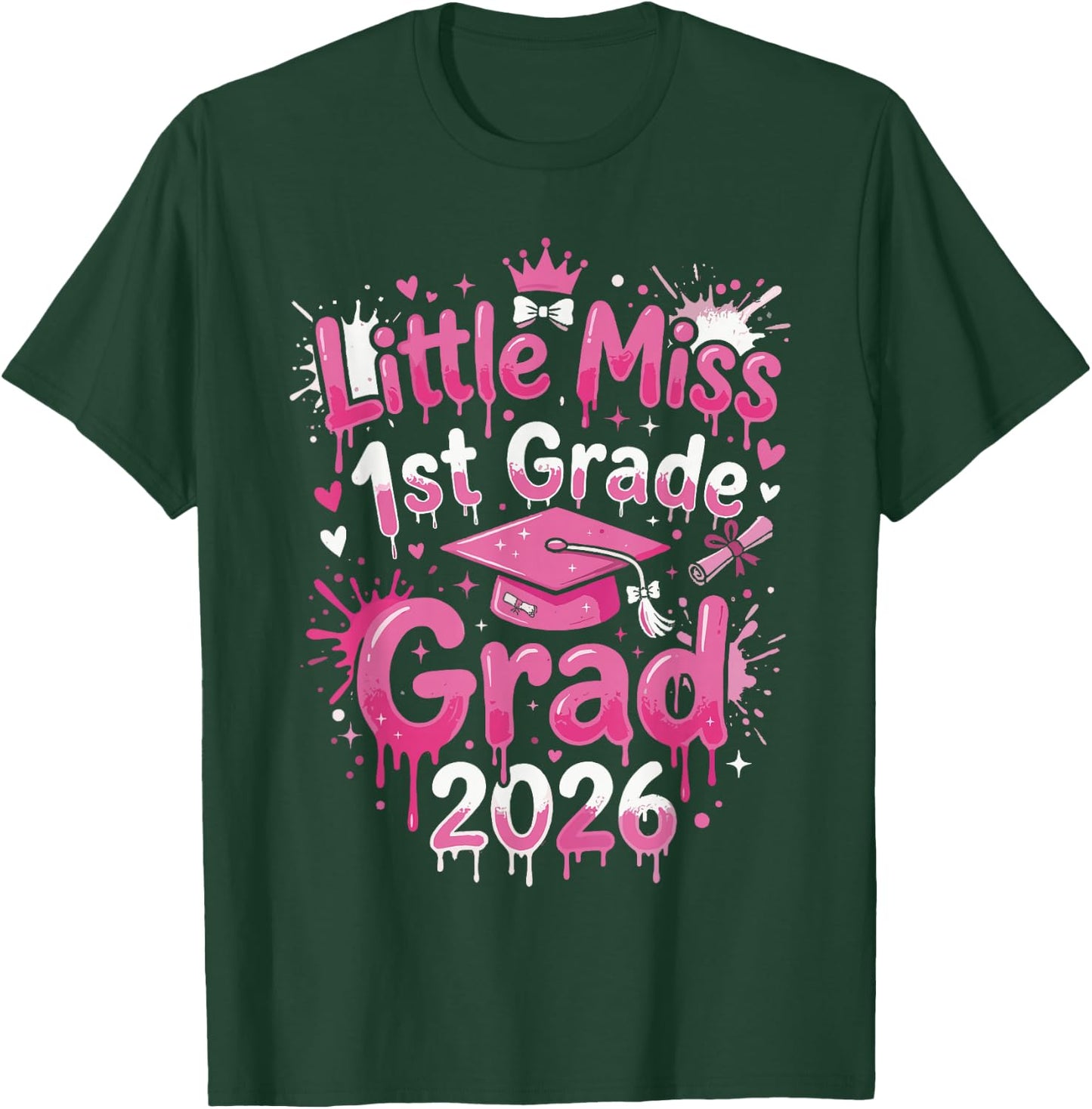 1st Grade Graduation Outfits Girls, Little 1st Grade T-Shirt - T-Shirt | Forest
