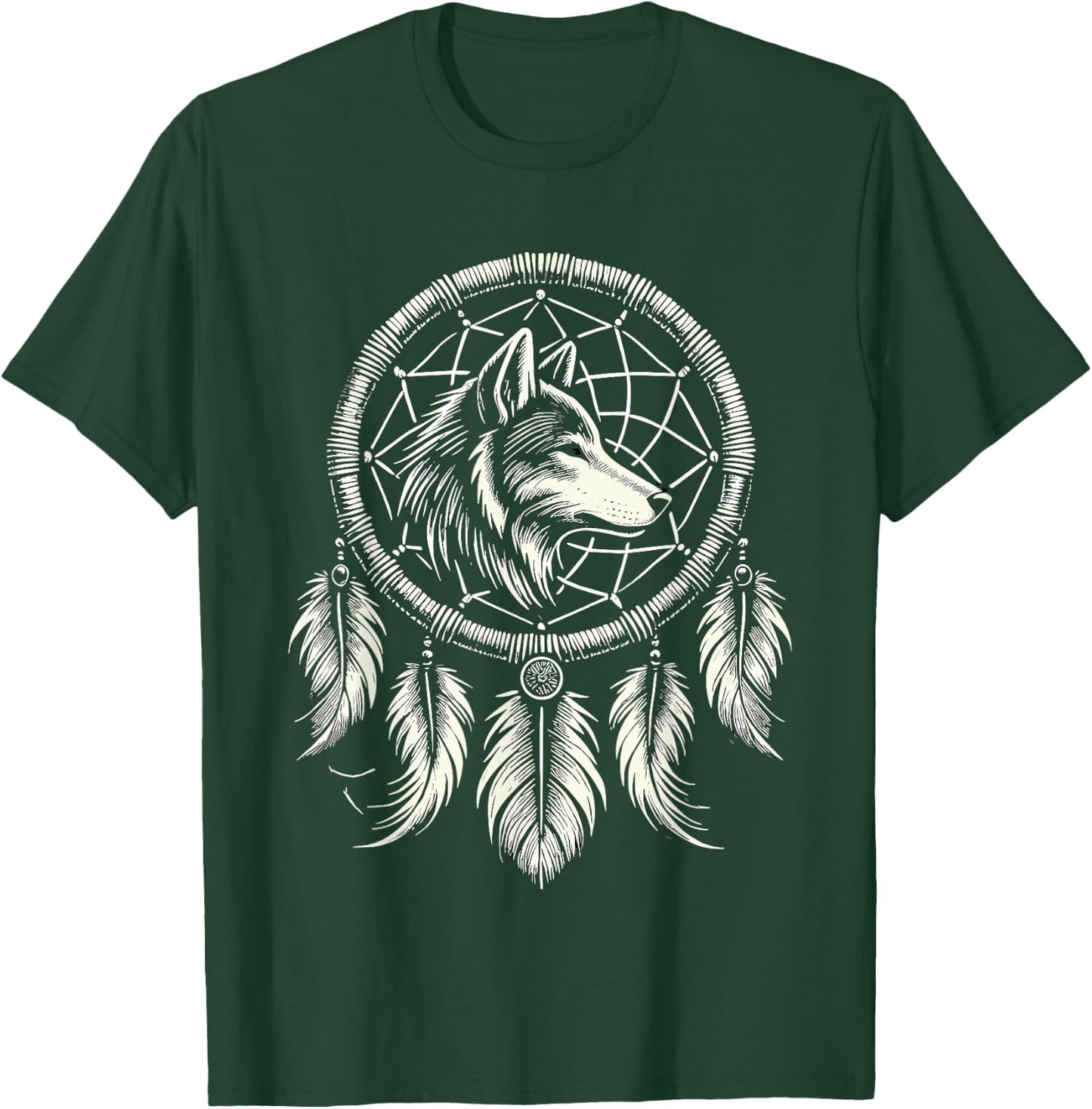 Surreal Dream Catcher Bohemian Spiritual festival fashion T-Shirt - T-Shirt | Forest