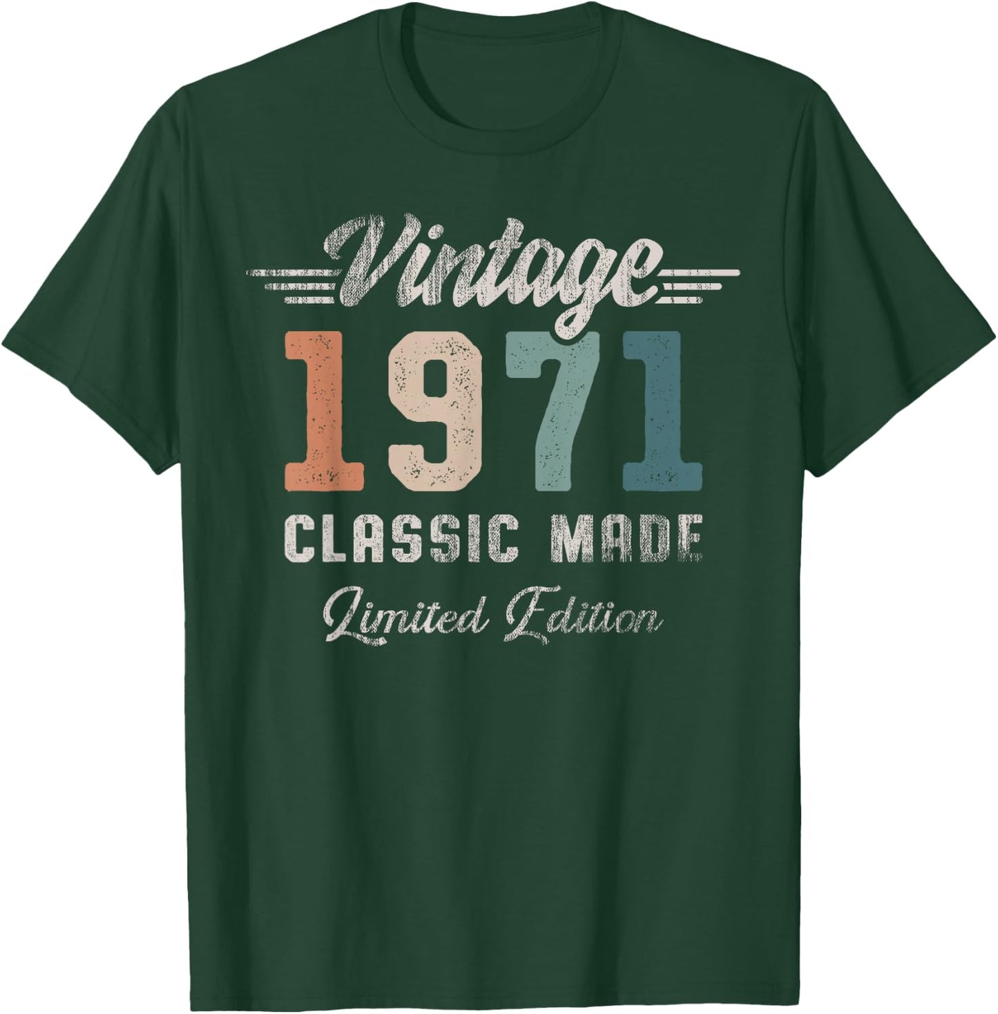 Vintage 1971 55th Birthday Classic Car T-Shirt - T-Shirt | Forest