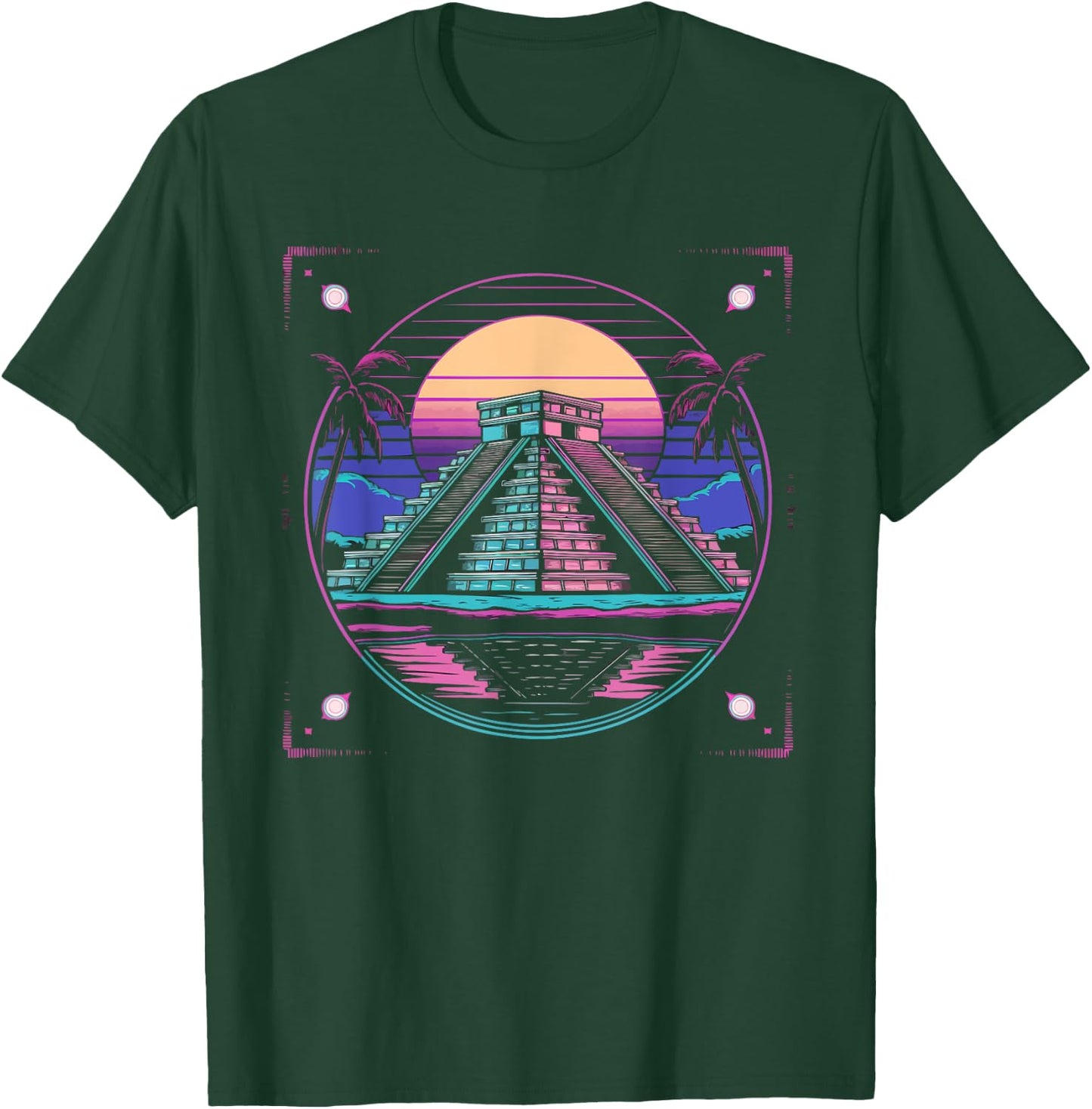 Chichen Itza Maya Civilization Mayan Pyramid Mexico T-Shirt - T-Shirt | Forest