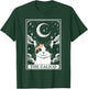 Tarot Card Vintage Crescent Moon Calico Cat Mom Cat Lovers Women Kids T-Shirt - T-Shirt | Forest