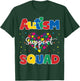 Autism Support Squad Awareness Month Colorful Heart Apparel T-Shirt - T-Shirt | Forest