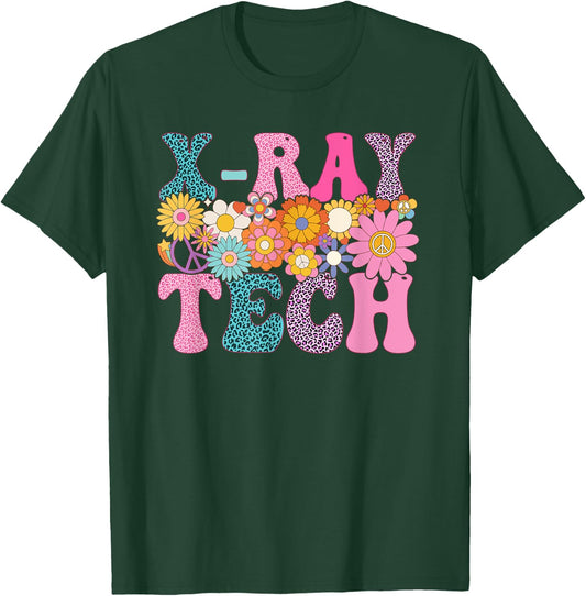 X-ray Tech Week Groovy Leopard Appreciation Day T-Shirt - T-Shirt | Forest
