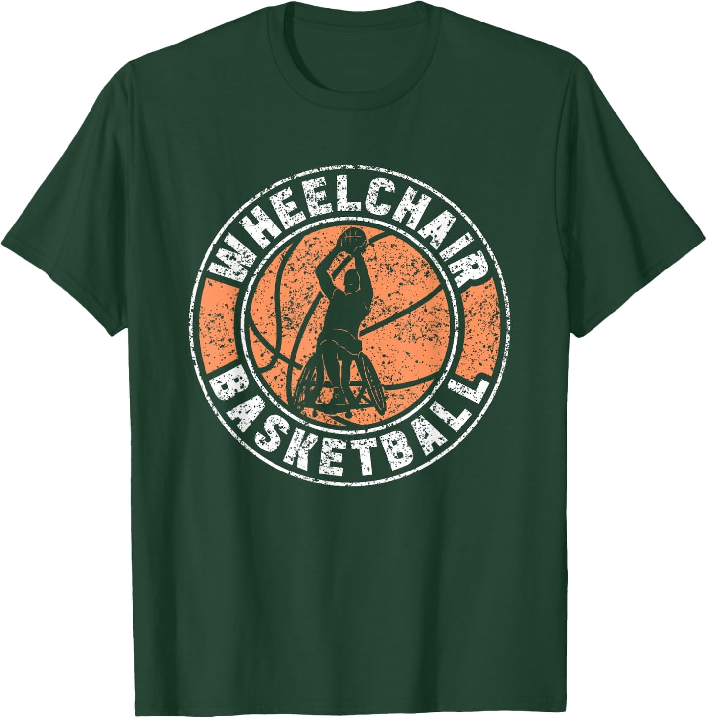 Wheelchair Basketball Player Sports Wheelchair Basketball T-Shirt - T-Shirt | Forest
