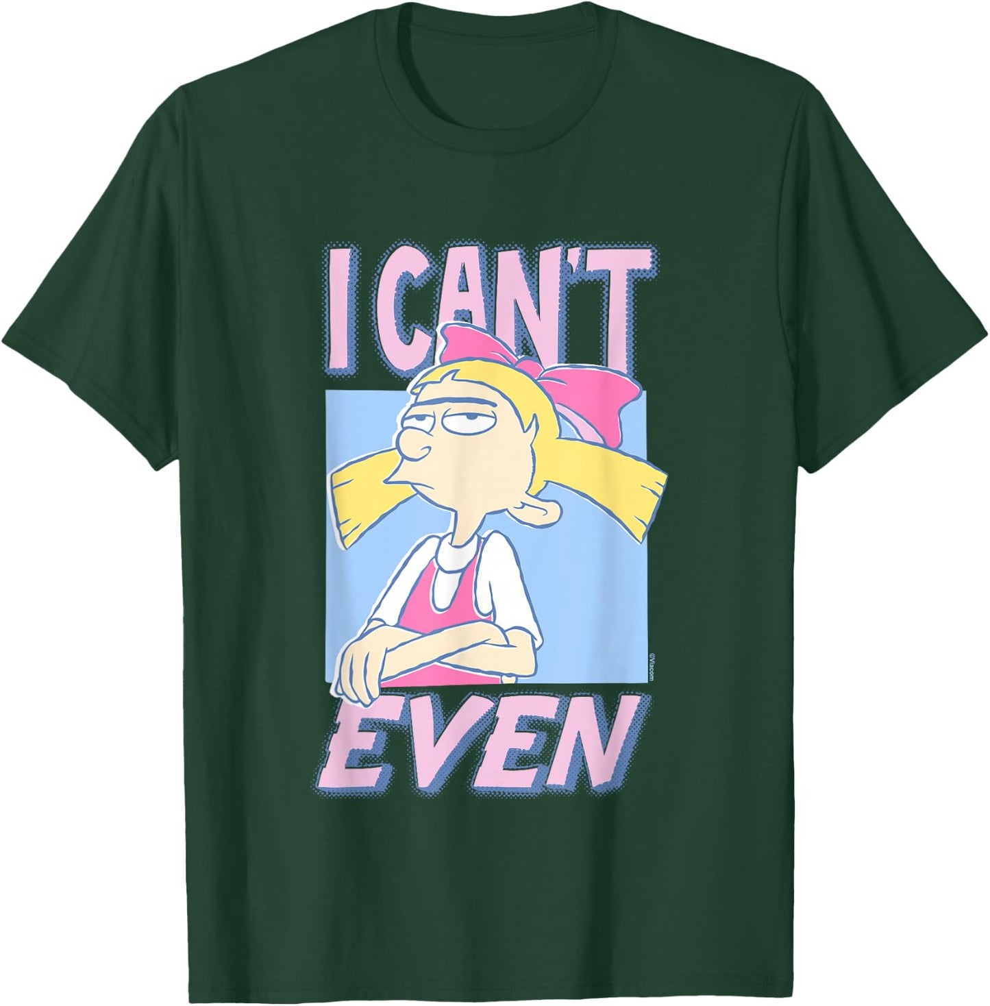 Hey Arnold! Iconic Helga Pataki I Can't Even Big Chest Logo T-Shirt - T-Shirt | Forest