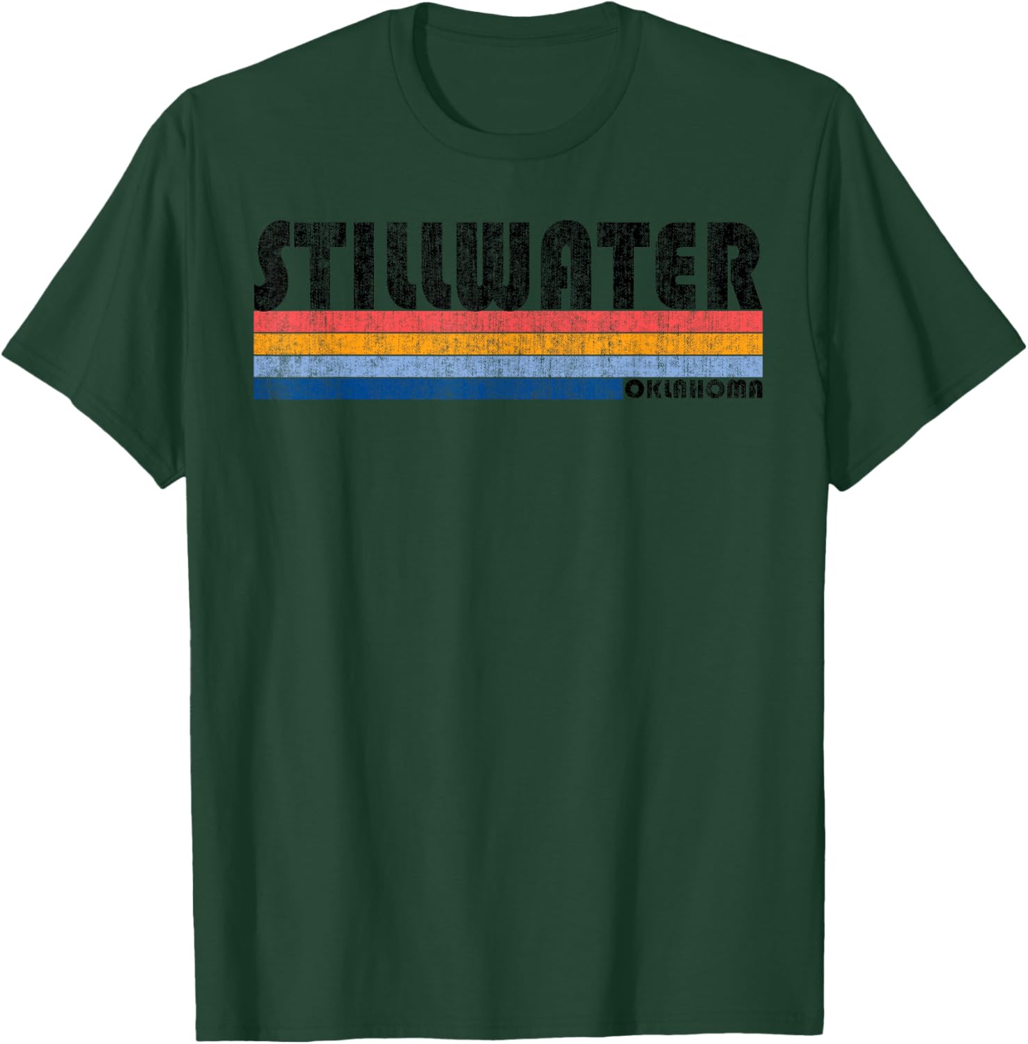Vintage 1980s Style Stillwater OK T Shirt T-Shirt - T-Shirt | Forest