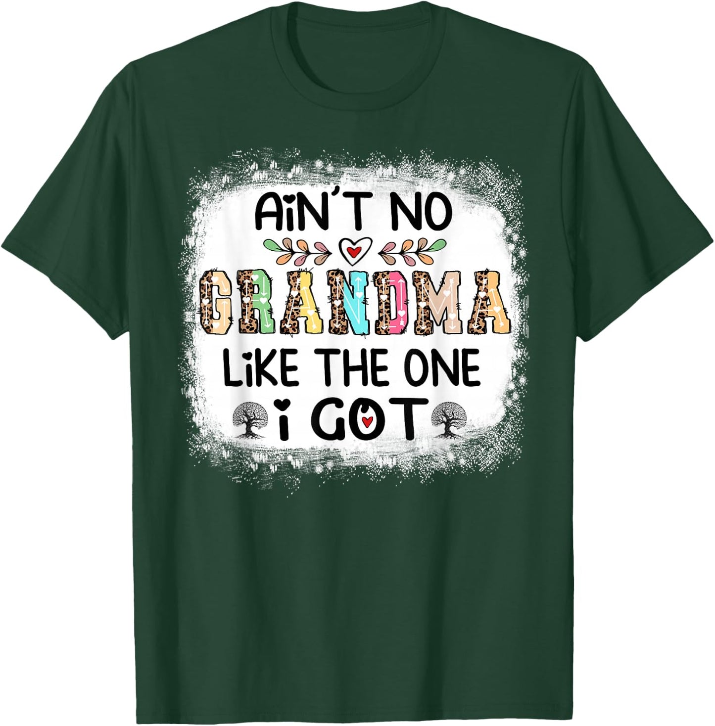 Ain't No Grandma Like The One I Got Leopard Family Reunion T-Shirt - T-Shirt | Forest