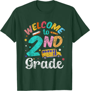 Welcome to 2Nd Grade Second School Grader Teacher T-Shirt - T-Shirt | Forest