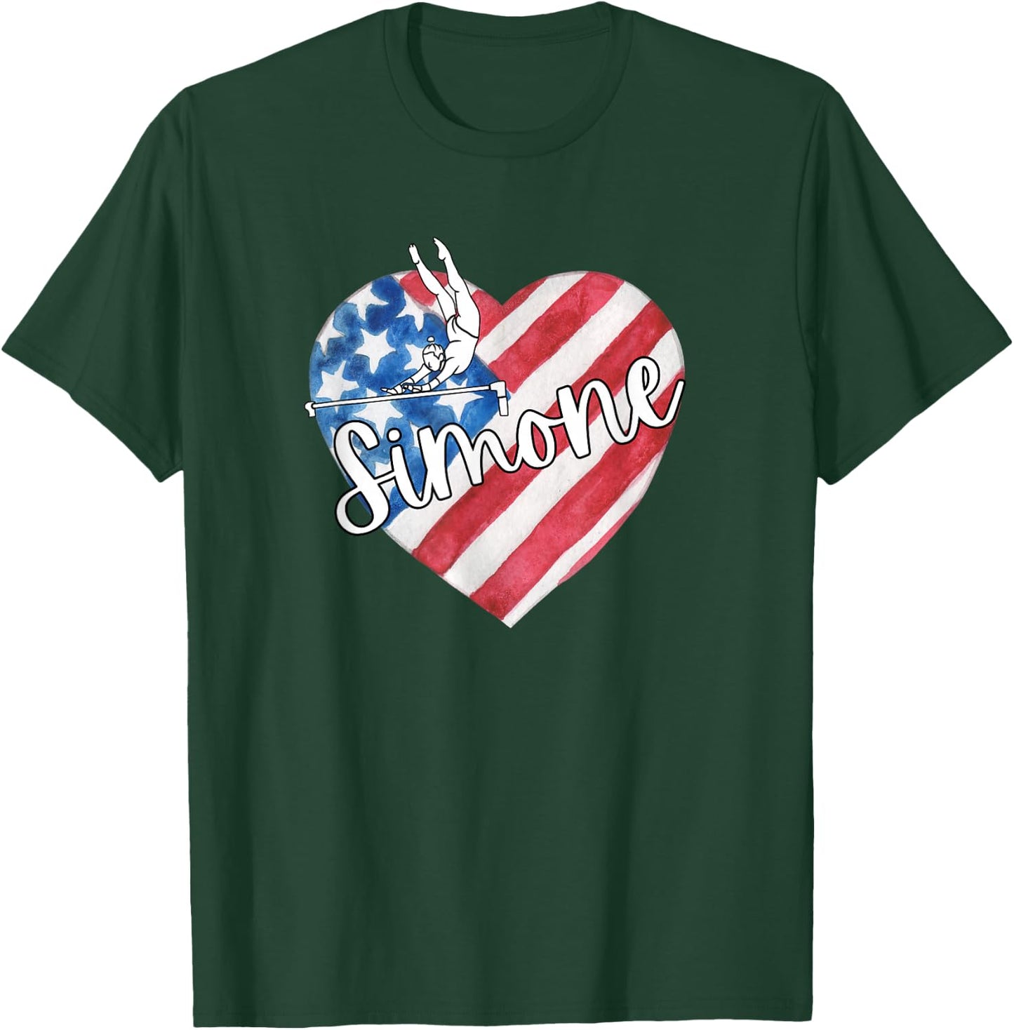 Simone T American Flag Swappable T-Shirt - T-Shirt | Forest