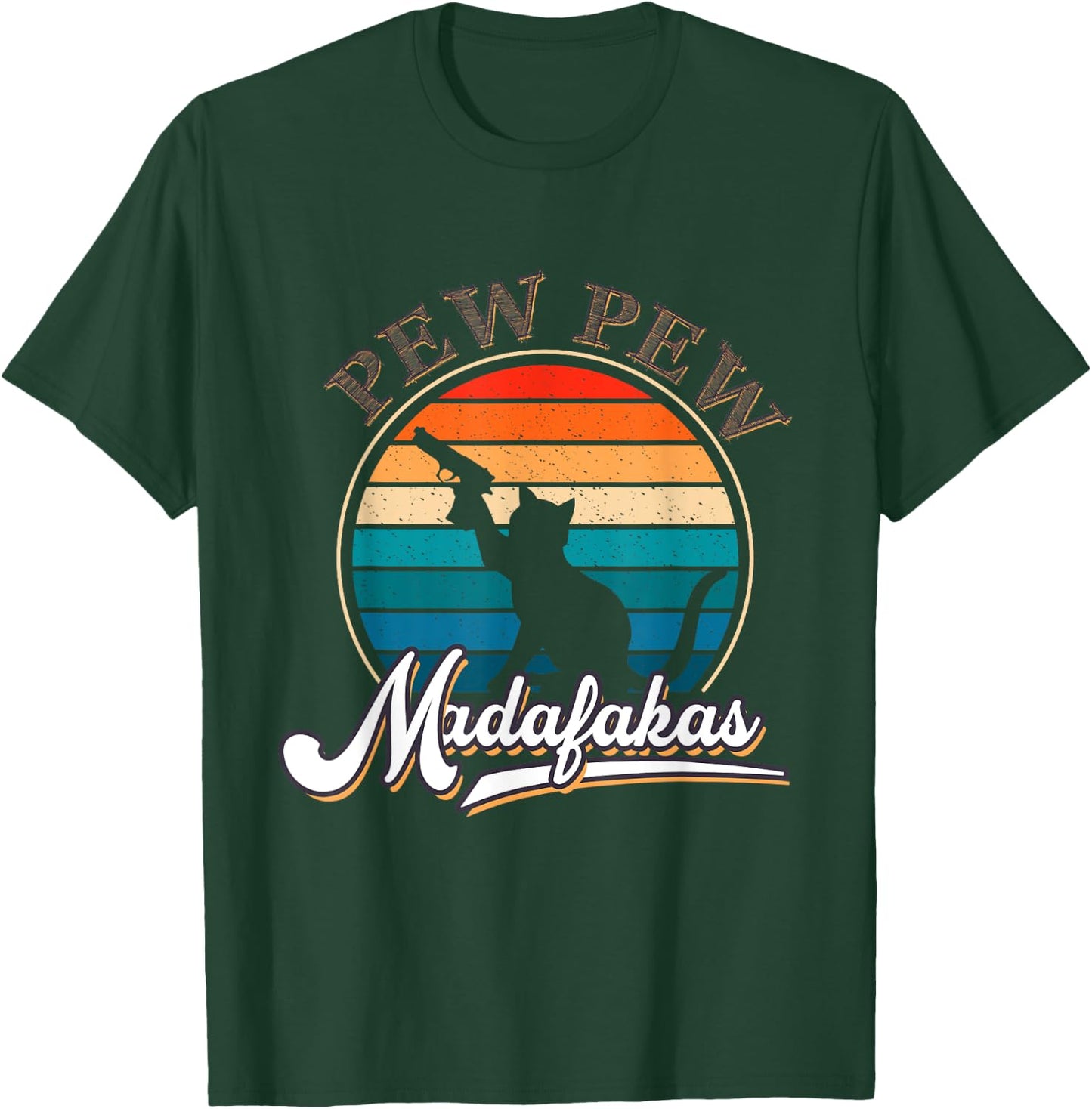 Vintage PewPew Mada-fakas Crazy Pew Cat Women T-Shirt - T-Shirt | Forest