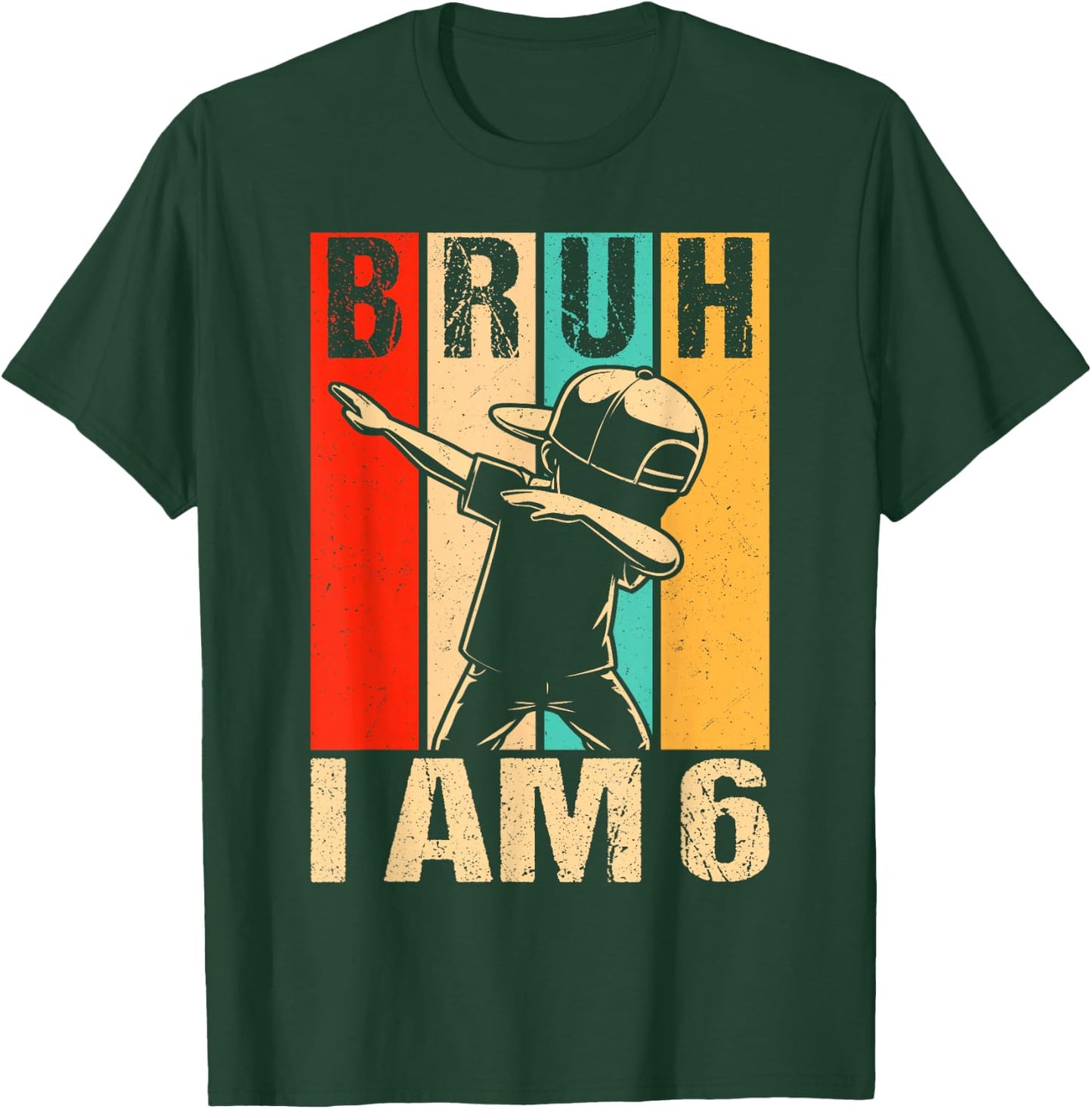 6 Year Old Birthday Dabbing Boy Bruh It's My 6th Birthday T-Shirt - T-Shirt | Forest