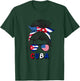Cuba Girls USA American cuban Girl T-Shirt - T-Shirt | Forest