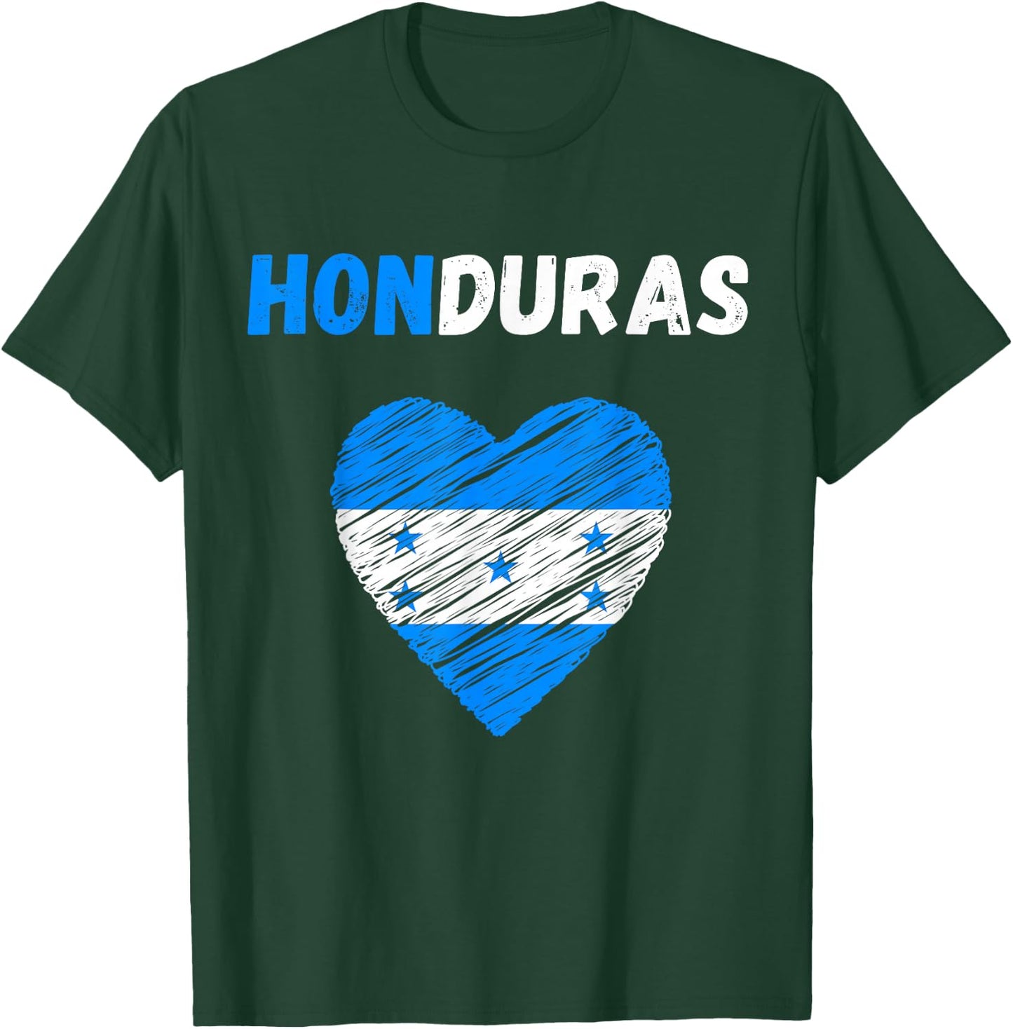 Honduras Flag Holiday Honduras Heart Honduran Flag T-Shirt - T-Shirt | Forest