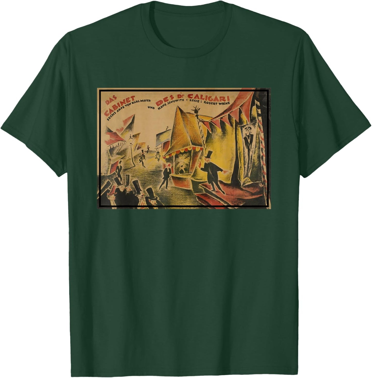 The Cabinet of Dr Caligari Poster (1919) T-Shirt - T-Shirt | Forest