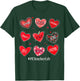 PE Teacher Hearts Valentines Valentines Day T-Shirt - T-Shirt | Forest