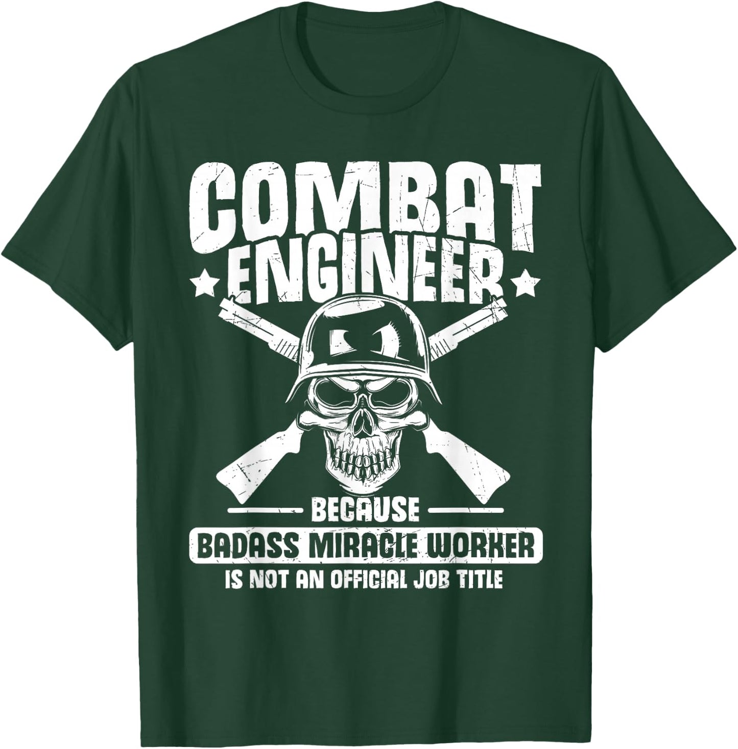 Combat Engineering Decal US Army Combat Engineer T-Shirt - T-Shirt | Forest