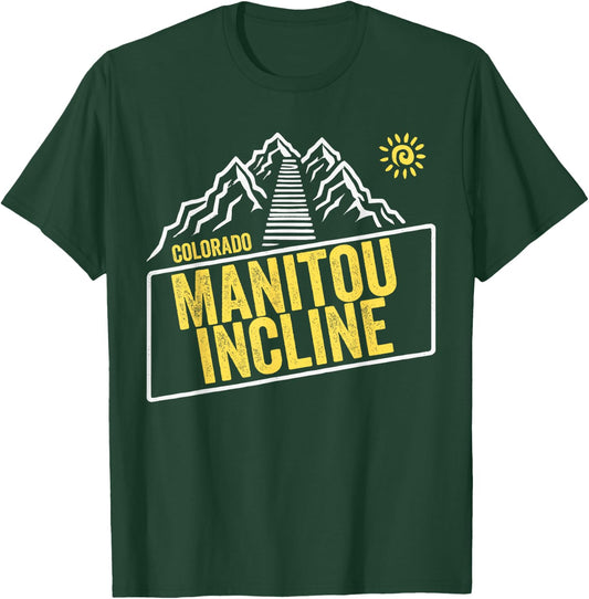 Manitou Incline Colorado, Manitou Springs, Manitou Incline T-Shirt - T-Shirt | Forest