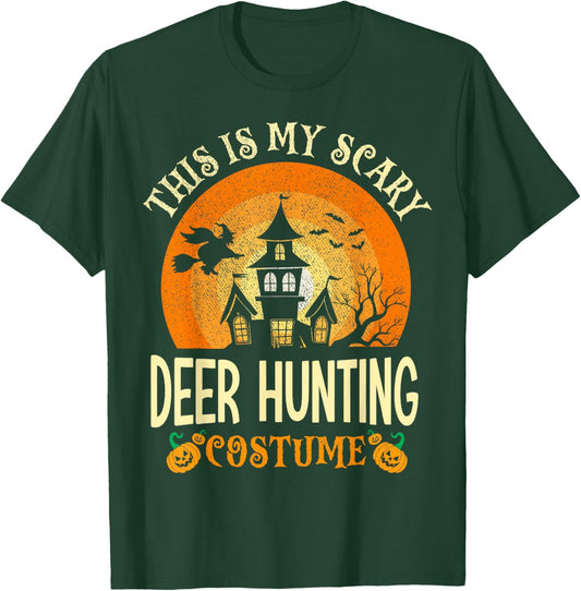 This Is My Scary Deer Hunting Costume Halloween T-Shirt - T-Shirt | Forest