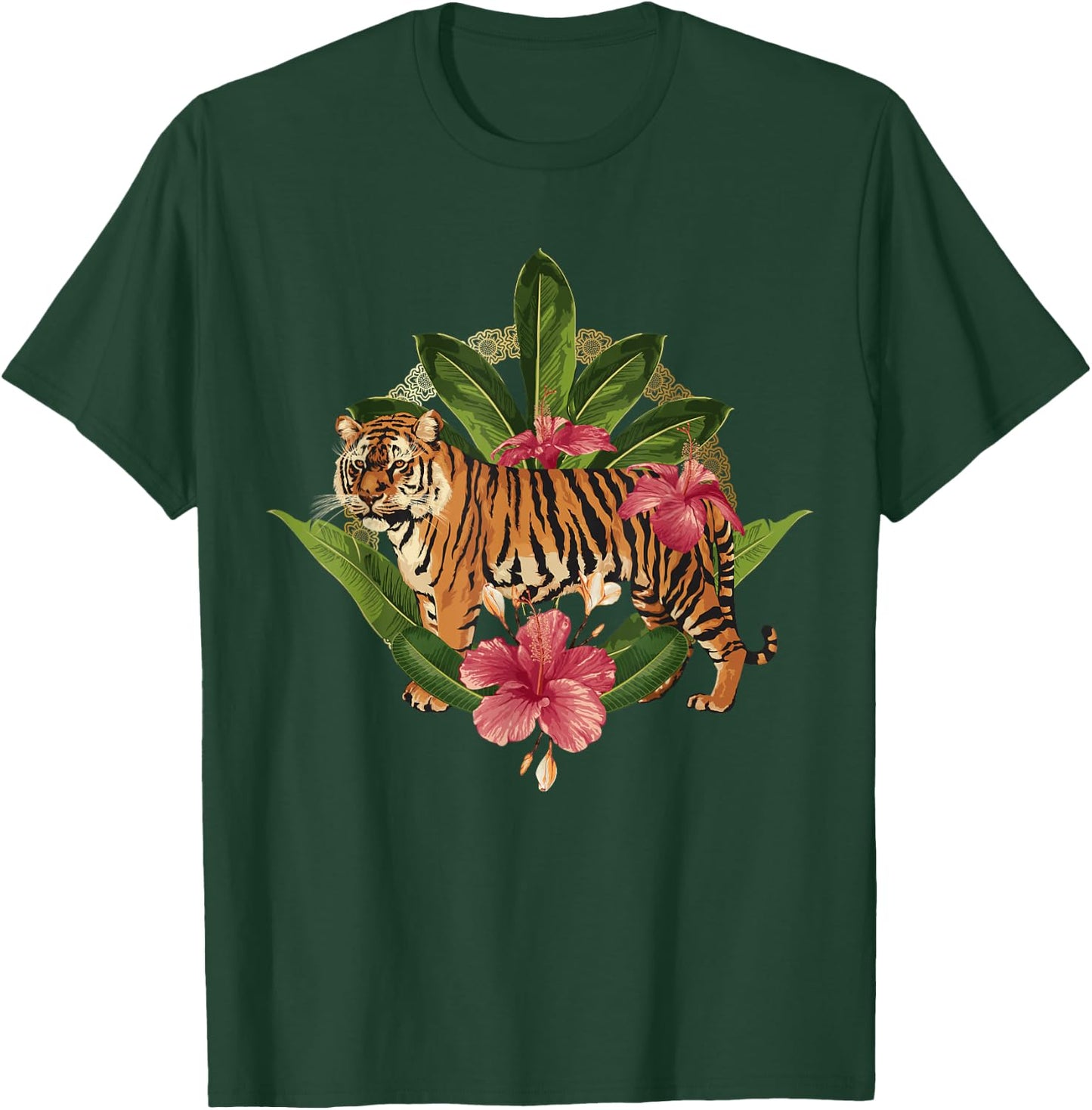 Wild Tiger T shirt, Wild Jungle Tiger Fashion Graphic Design T-Shirt - T-Shirt | Forest