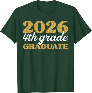Fourth Grade Class of 2026 Graduation, 4th Grade Promotion T-Shirt - T-Shirt | Forest