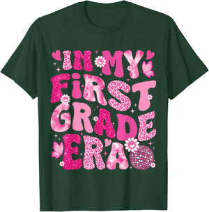 In My First Grade Era Teachers Women Back To School Girls T-Shirt - T-Shirt | Forest