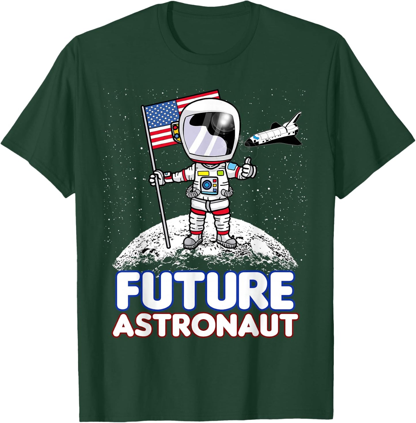 Space Gift Boys Girls Future Astronaut T-Shirt - T-Shirt | Forest