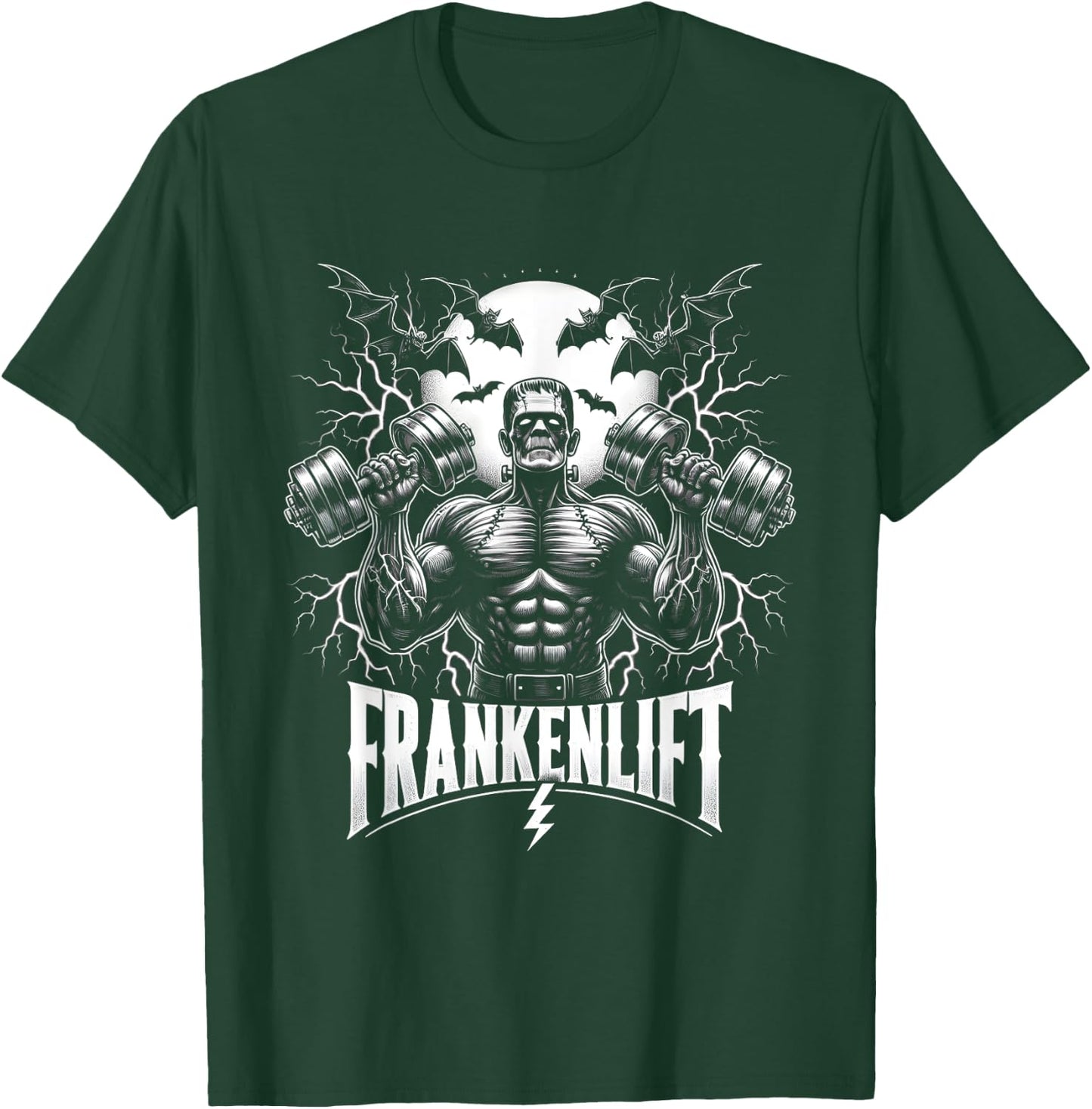 Frankenstein Monster Halloween Gym Workout Enthusiast T-Shirt - T-Shirt | Forest