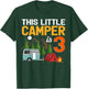 This Little Camper Is 3 Year Old Camping 3rd Birthday T-Shirt - T-Shirt | Forest