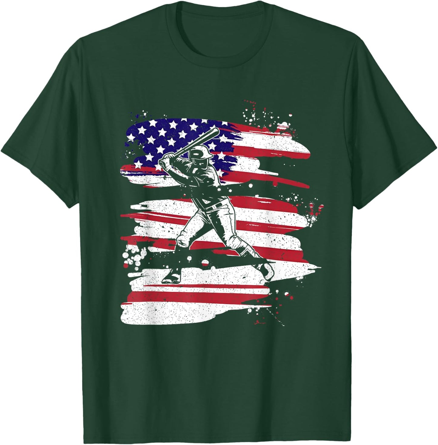 2024 Usa Cricket Jersey America Flag Lover Cricket In Usa T-Shirt - T-Shirt | Forest