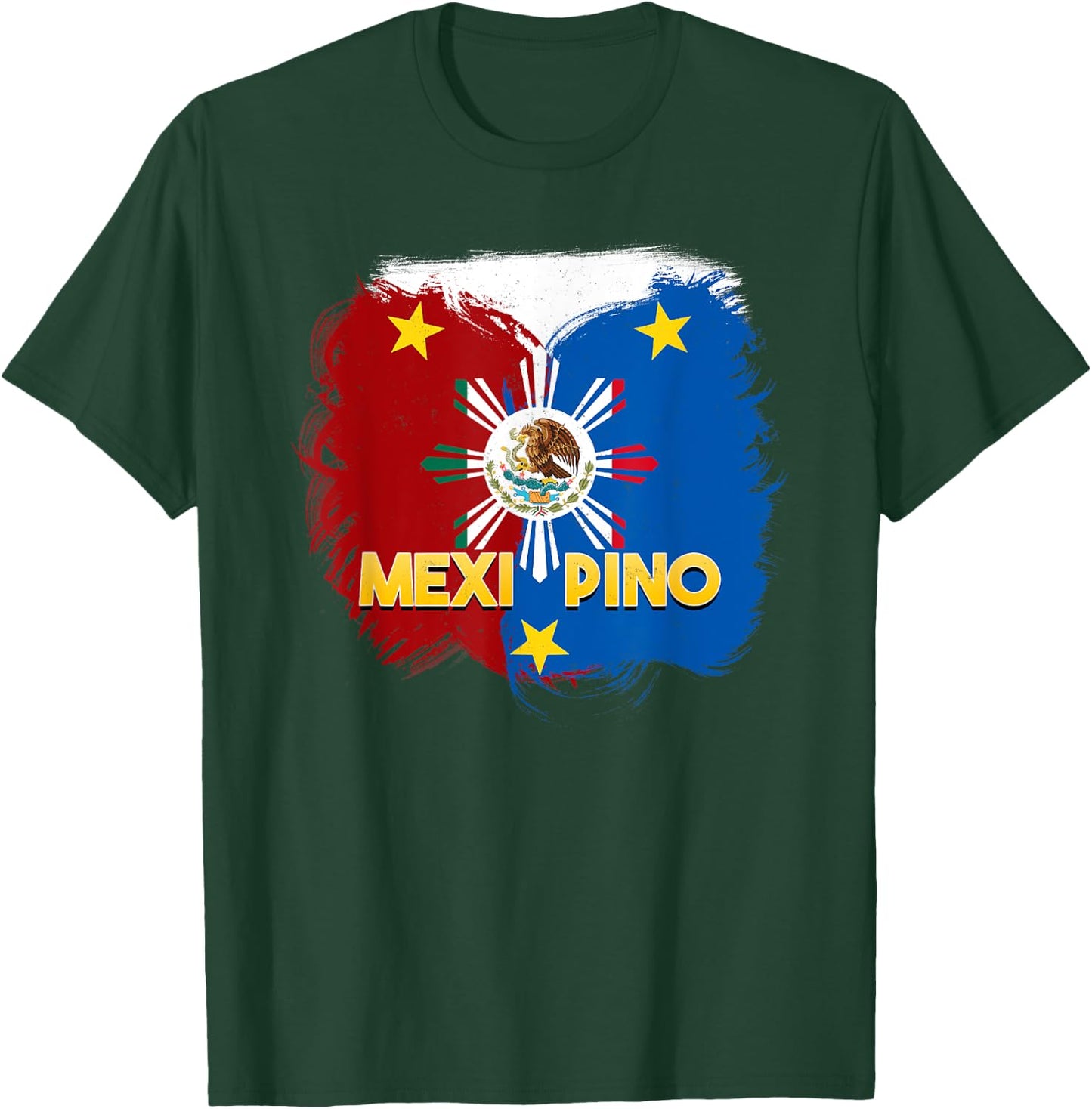 Philippines Mexico Filipino Mexican Mexipino Flag Day T-Shirt - T-Shirt | Forest
