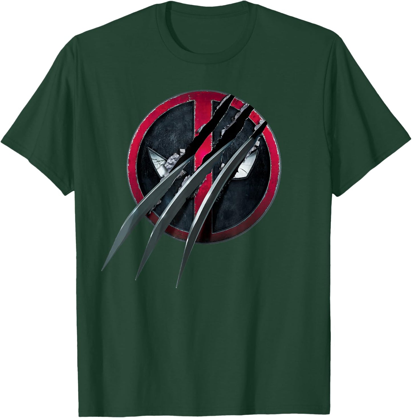 Marvel Studios Deadpool & Wolverine Slashed Icon with Claws T-Shirt - T-Shirt | Forest