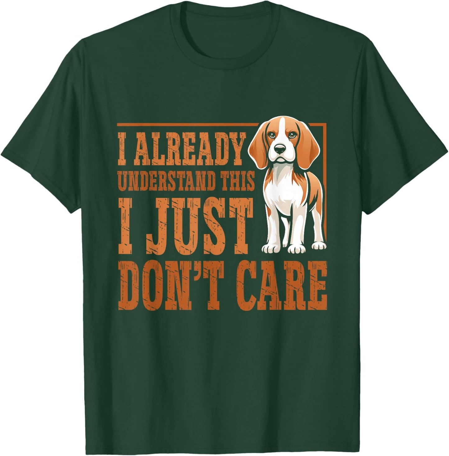 Funny Dog Beagle I Just Dont Care Women Kids T-Shirt - T-Shirt | Forest