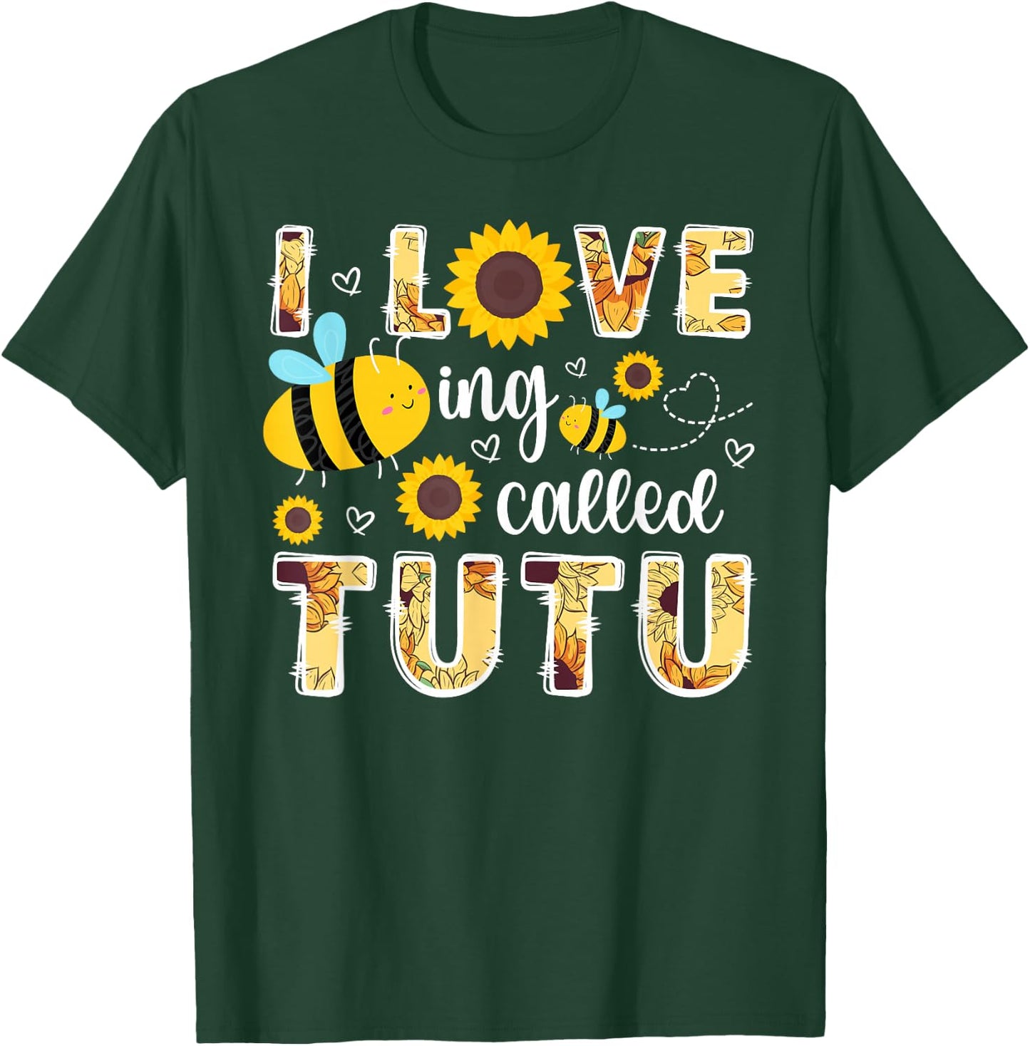 Love Being Called Tutu Grandma Tutu Grandmother T-Shirt - T-Shirt | Forest