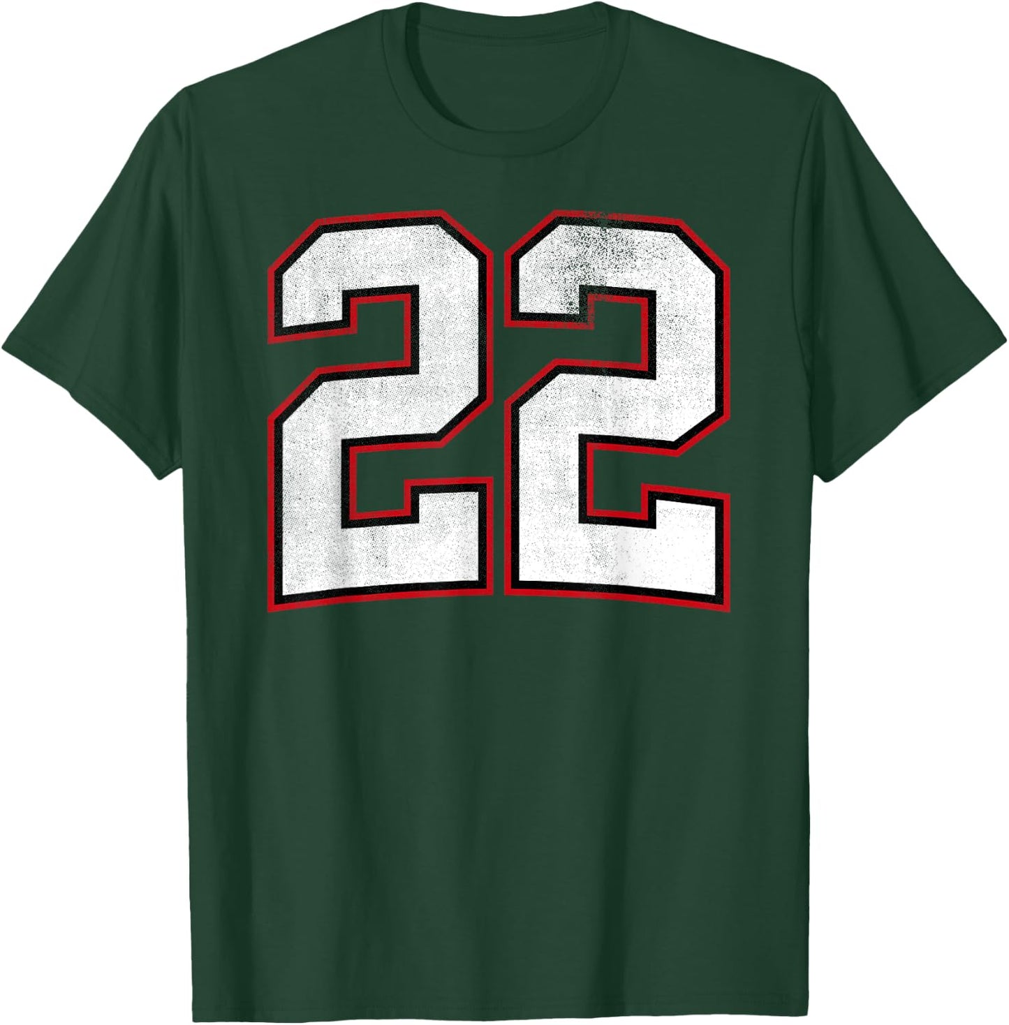 Number Twenty Two 22 T-Shirt - T-Shirt | Forest