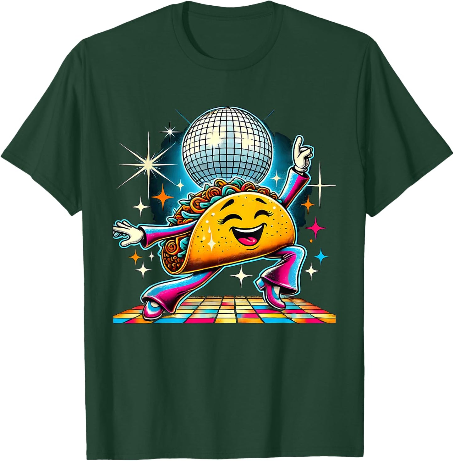 Aesthetic Taco Disco T-Shirt - T-Shirt | Forest