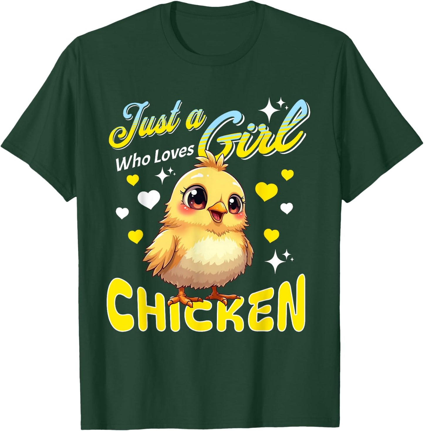Just a Girl Who Loves Chicken Dress and Kids T-Shirt - T-Shirt | Forest
