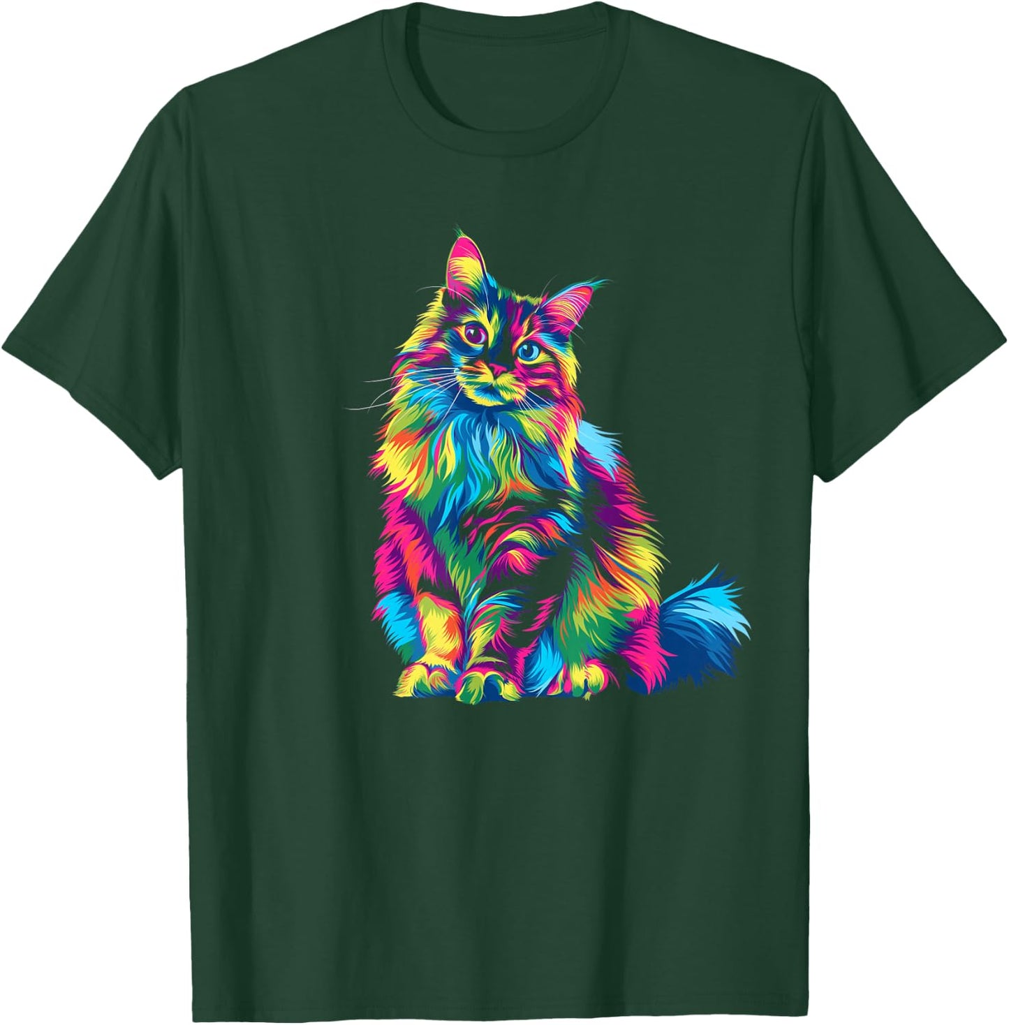 Ragdoll Cat Popart T-Shirt - T-Shirt | Forest