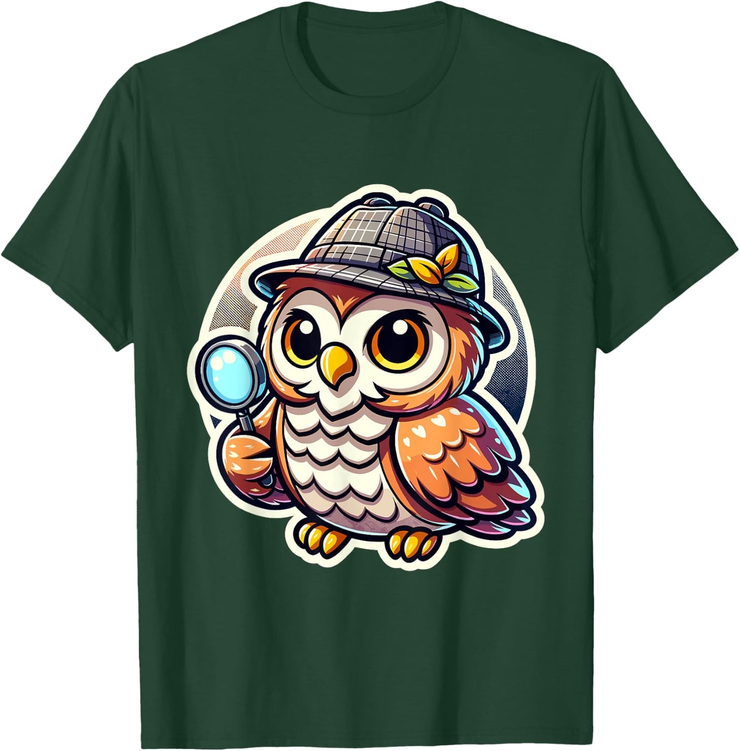 Bird Owl Detective - Detective Wisdom - Detective Bird T-Shirt - T-Shirt | Forest