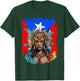 Boricua Taino Woman Puerto Rico Flag Hispanic Heritage Month T-Shirt - T-Shirt | Forest
