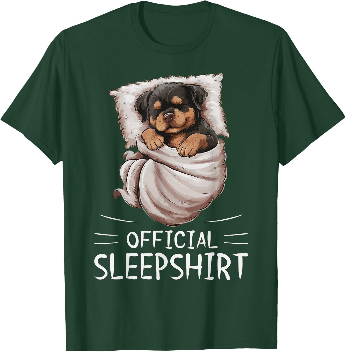 Rottweiler Dog Animal Official Sleepshirt Pajamas Nightgown Women Kids T-Shirt - T-Shirt | Forest