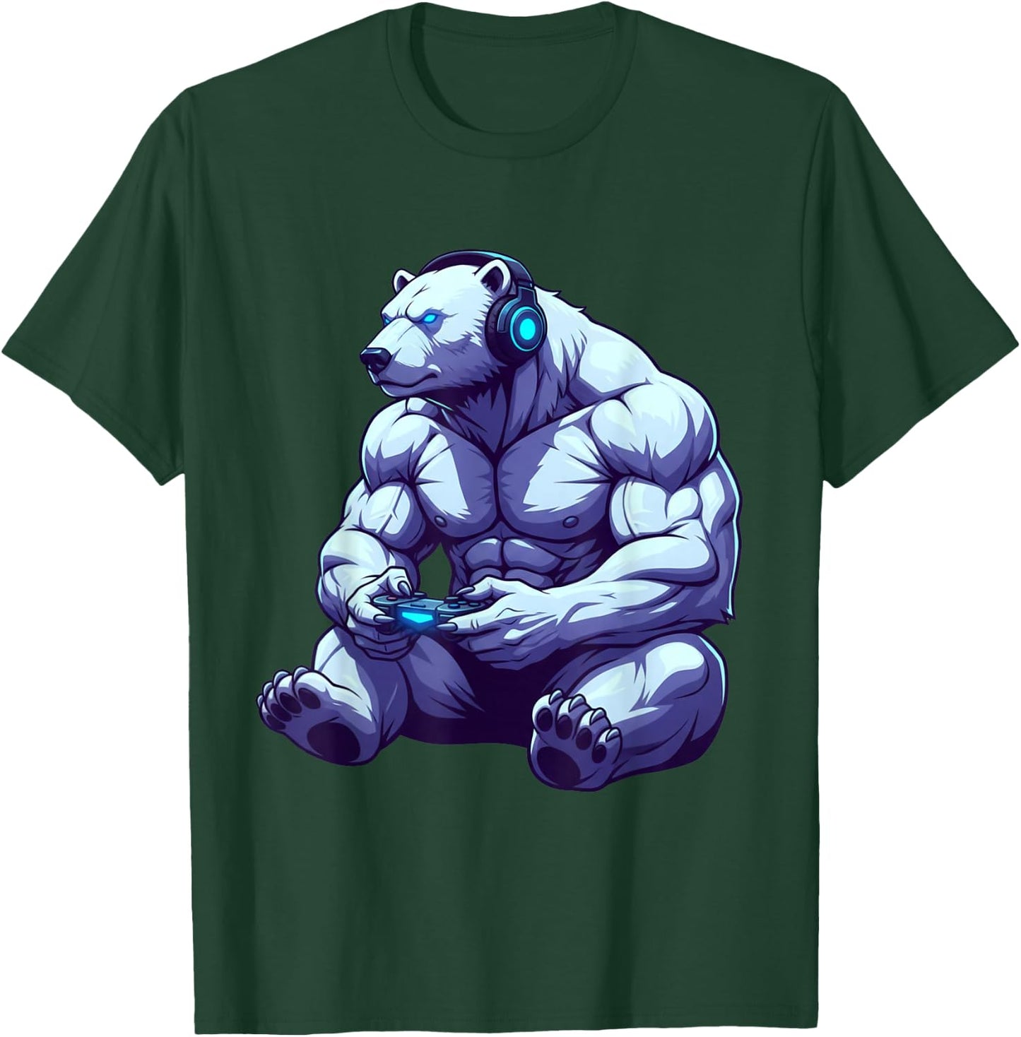 Polar Bear Funny Video Games Polar Bear T-Shirt - T-Shirt | Forest