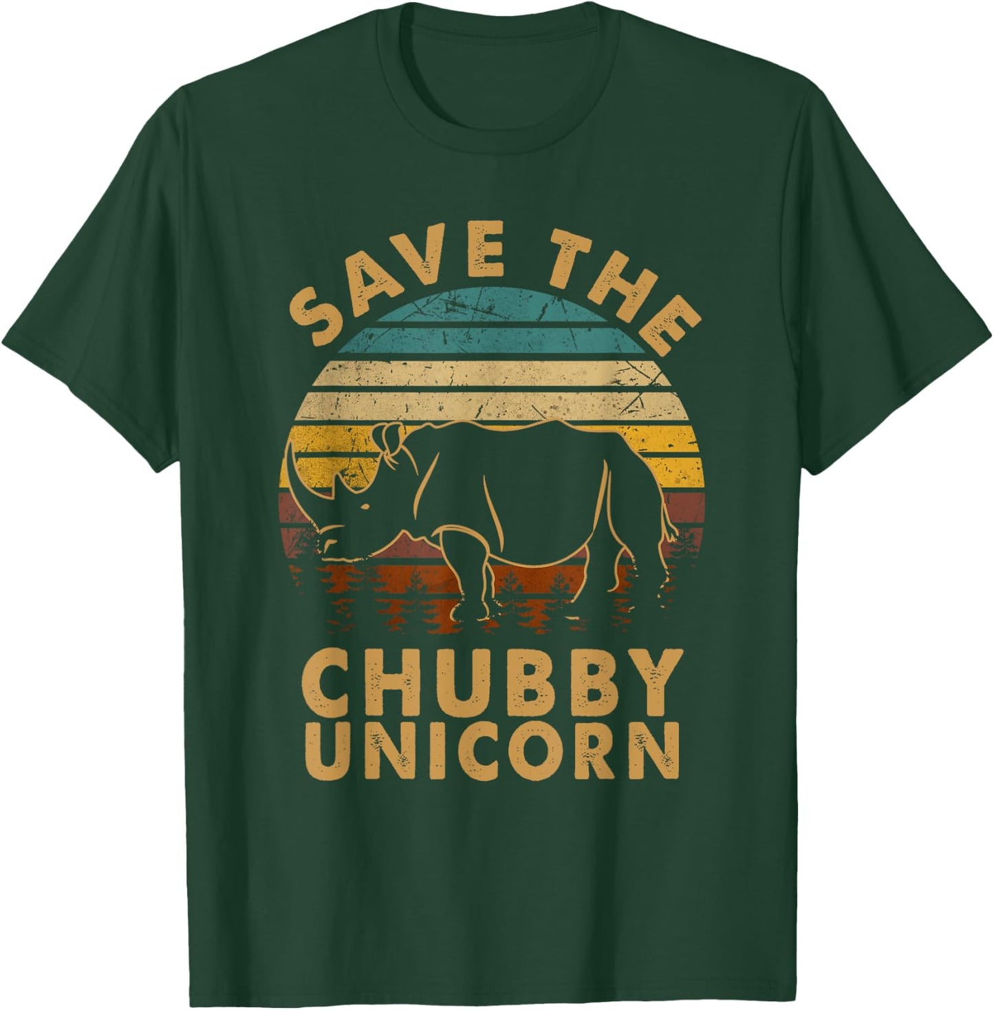 Classic Arts Save The Chubby Unicorn Lovely Animals Outfits T-Shirt - T-Shirt | Forest