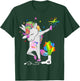 Funny HairStylist T Shirt Dabbing Unicorn Cosmetologist T-Shirt - T-Shirt | Forest