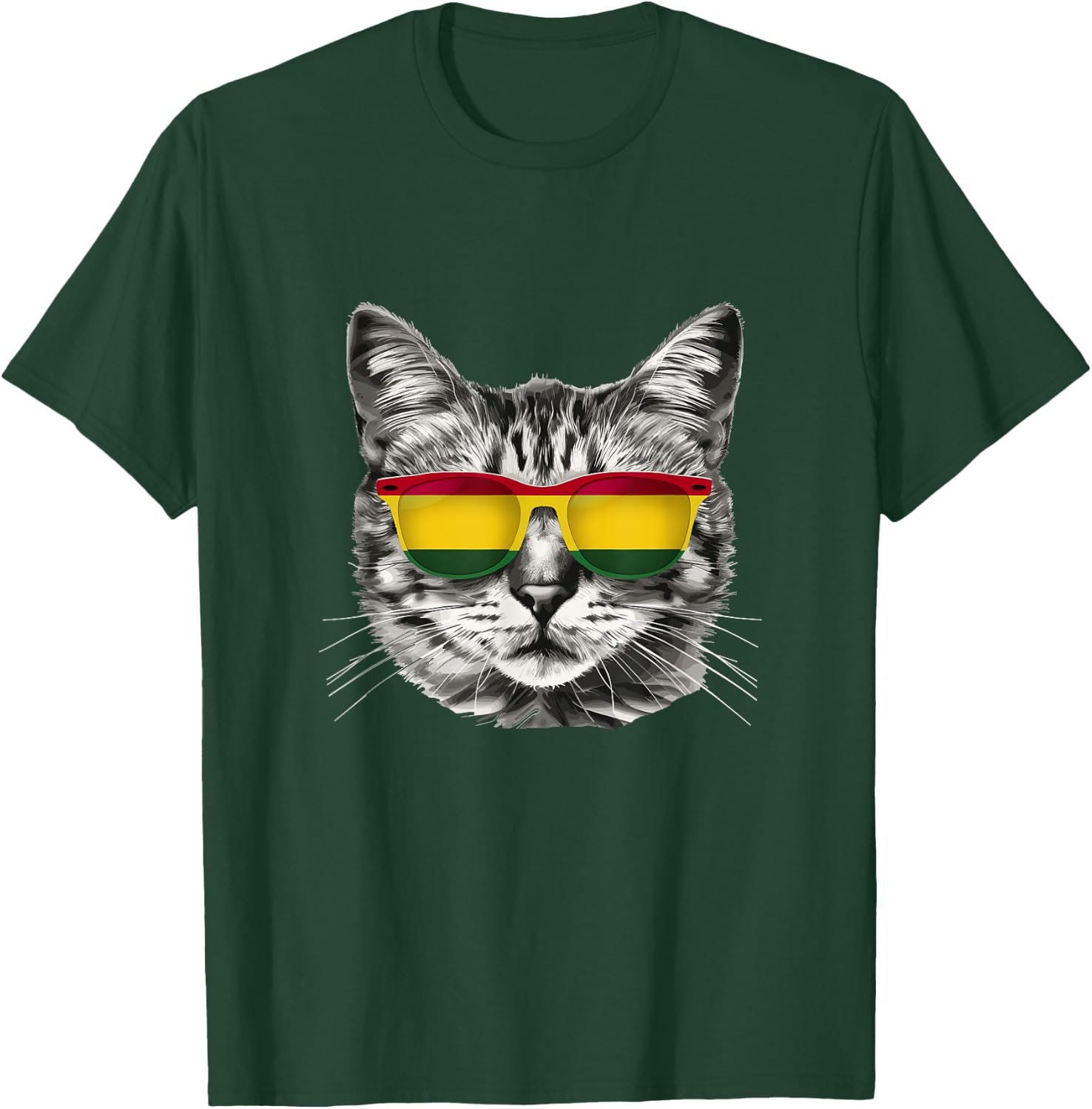Bolivian Flag Cat Owner Souvenirs Products Kitten Bolivia T-Shirt - T-Shirt | Forest