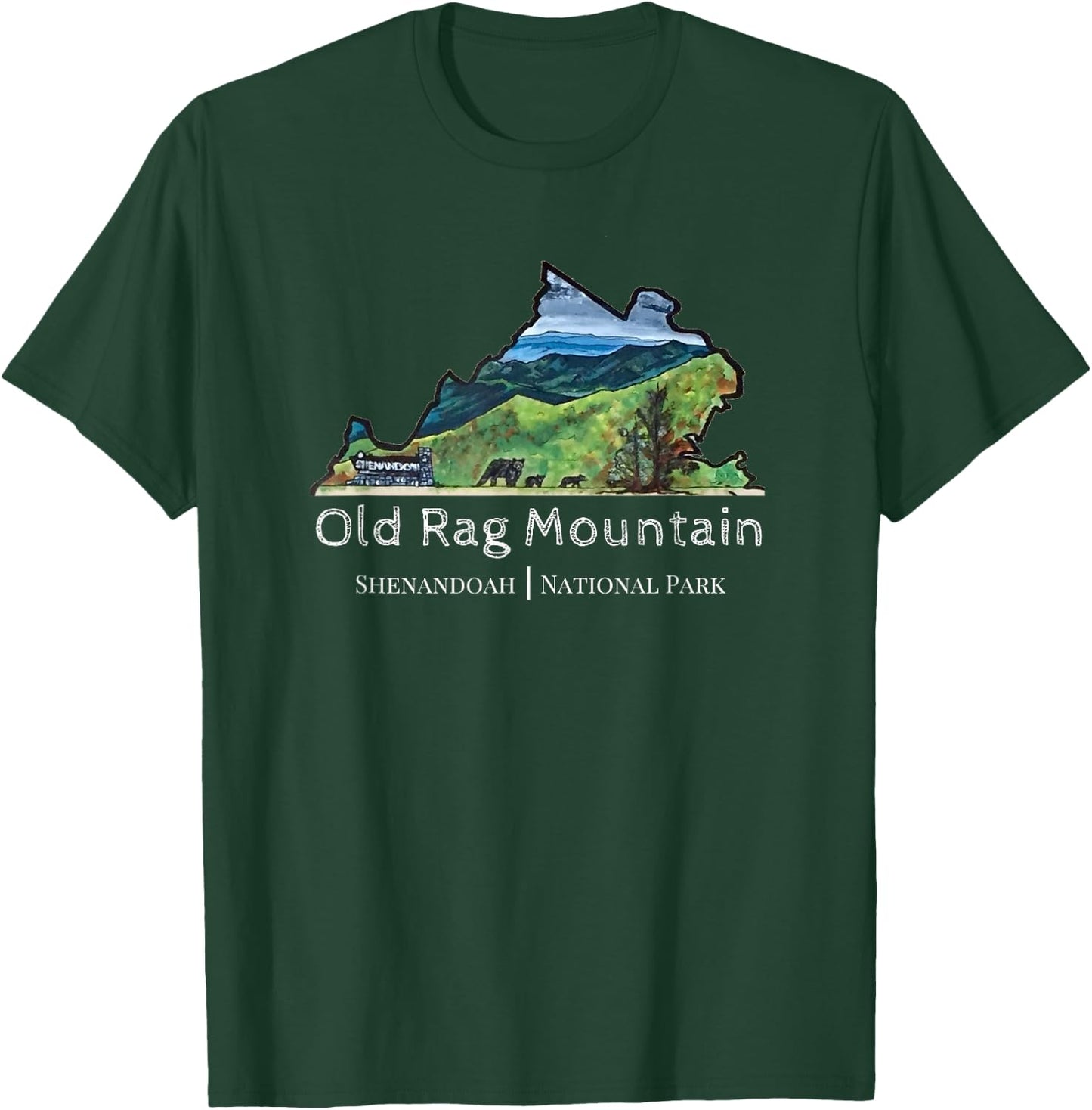 Old Rag Mountain Shenandoah National Park VA T-Shirt - T-Shirt | Forest