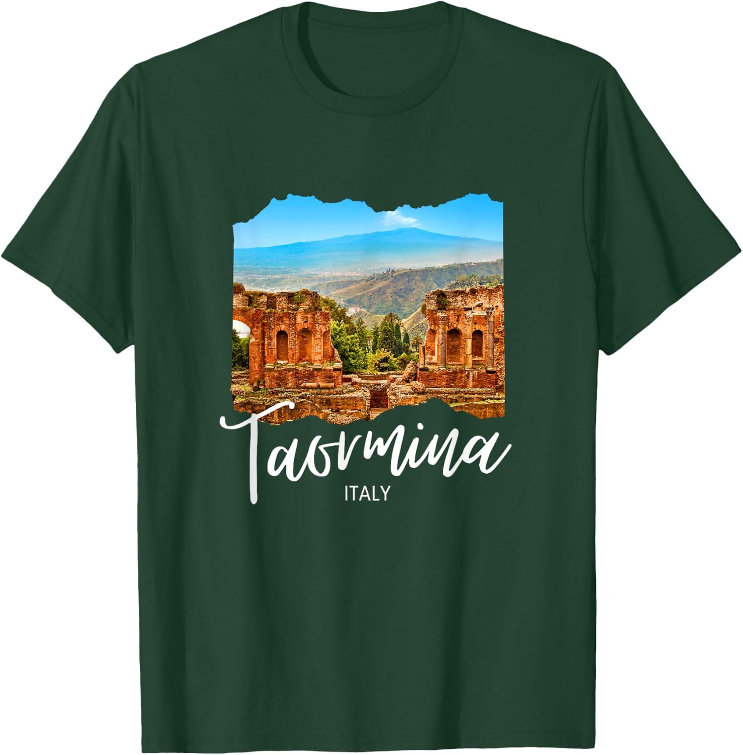 Italy Taormina Sicily Souvenir / Taormina T-Shirt - T-Shirt | Forest