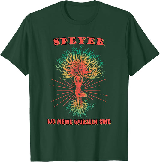 Speyer Holiday Travel Souvenir Roots T-Shirt - T-Shirt | Forest