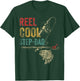 Reel Cool Step-Dad Fish Fishing Shirt Father's Day T-Shirt - T-Shirt | Forest