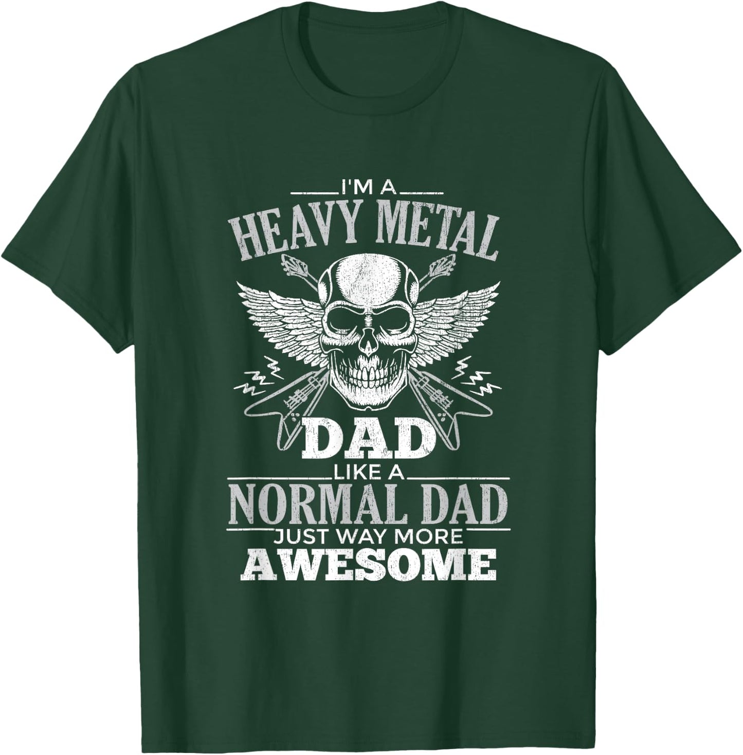 Heavy Metal Dad For Punk Rock Music Lover T-Shirt - T-Shirt | Forest