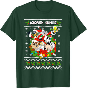 Looney Tunes Looney Christmas Ugly Christmas T-Shirt - T-Shirt | Forest